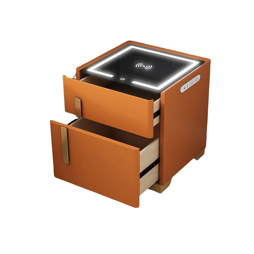 

Прикроватная многофункциональная Скандинавская настольная Беспроводная интеллектуальная тумбочка с безопасной работой мебель для спальни