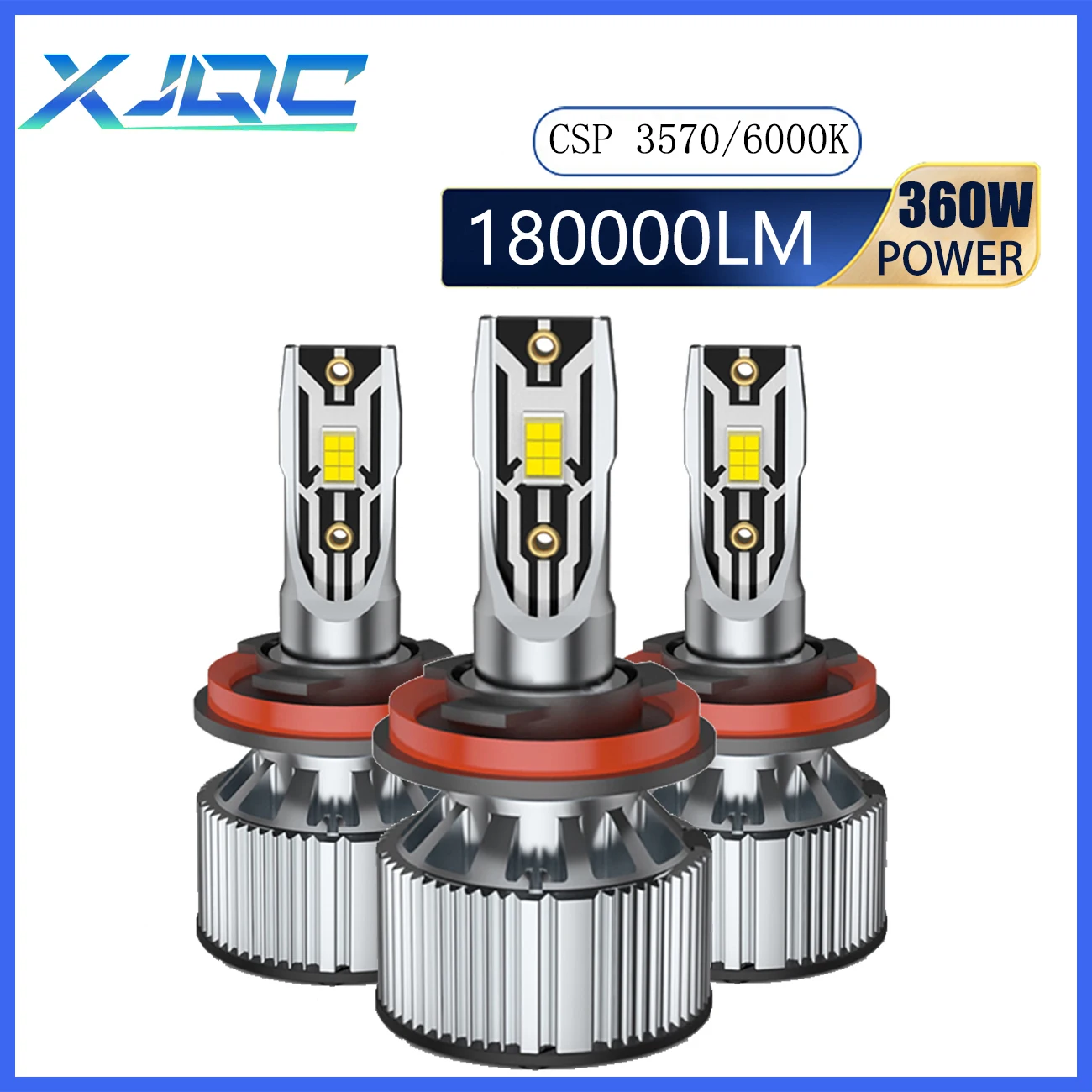 

XJQC S9 180000LM 360W H7 H4 H8 9004 9007 9006 9005 светодиодный лампы Автомобильные фары Сверхъяркие высококонцентрированные детали для авто