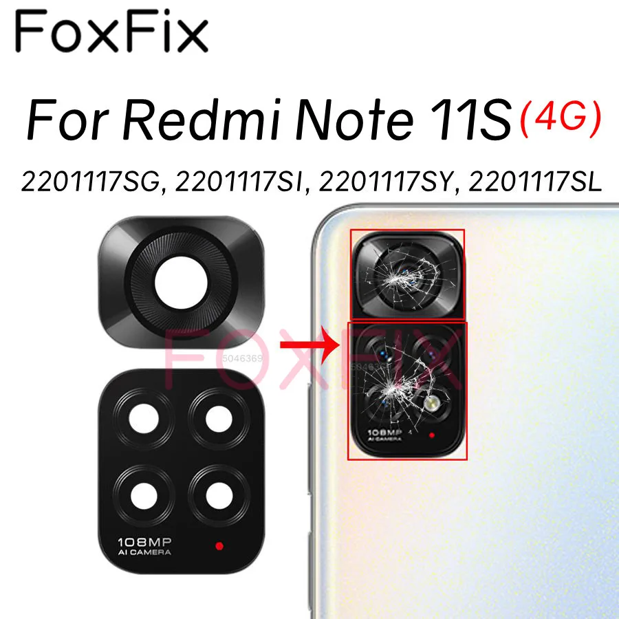 Phone Camera Lens Camera Lens Cover For Xiaomi Redmi Note 11S 4G Replacement