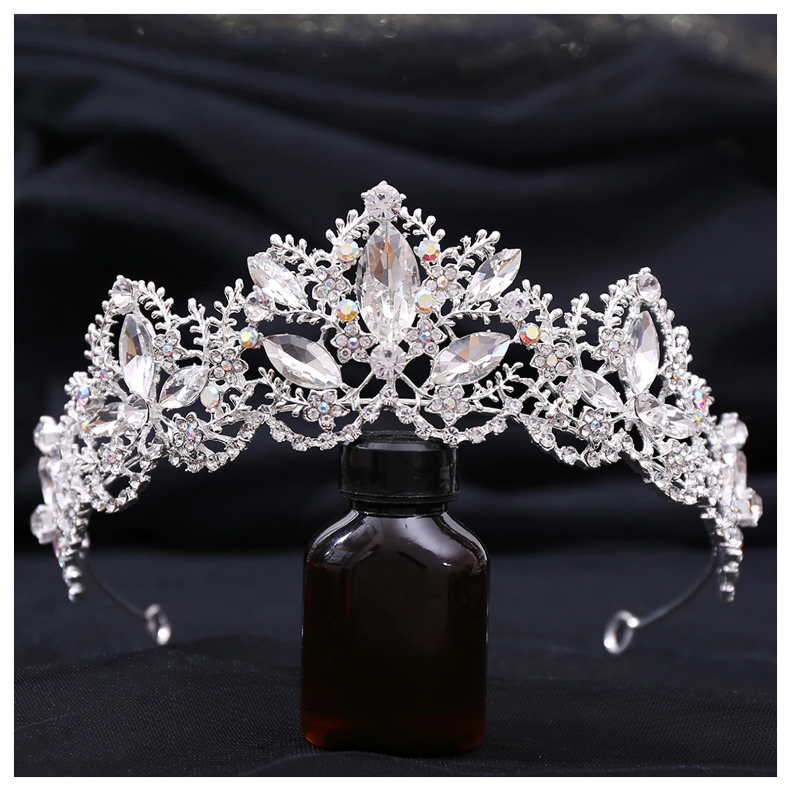 

Bridal Crown Headwear Wedding Shiny Rhinestones Headband Rhinestones Hair Accessories For Wedding Party