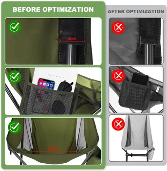 Outdoor Camping Ultralight Folding Chair Travel Chair Fishing BBQ Hiking Strong High Load 150kg Beach Oxford Cloth Fishing Chair 4