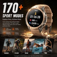 Montre connectée GPS militaire 2026 avec carte hors ligne, écran AMOLED 1,43'', appels Bluetooth, boussole, étanche 5ATM, 170+ modes sportifs pour hommes 6