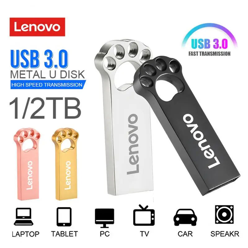 Lenovo Usb Flash Drive 2Tb Usb 3.0 Interfaccia 1Tb Pen Drive Flash Drive Ad Alta Velocità 512Gb 256Gb Pendrive Usb Per Computer Portatile