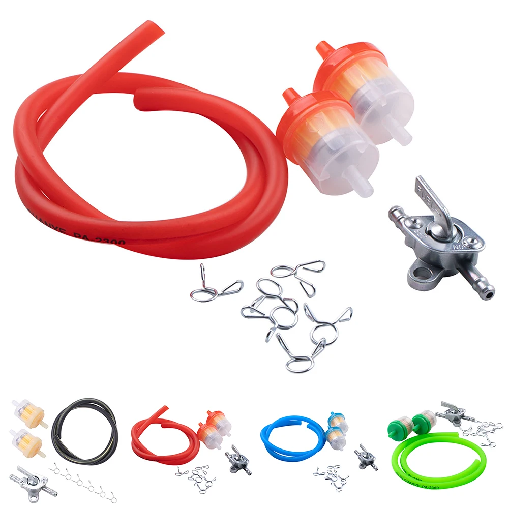 ATV 유지보수용 먼지 자전거 스위치 오토바이 연료 스위치 키트 연료 필터 페콕 어셈블리 교체 부품 내구성 있는 재질
