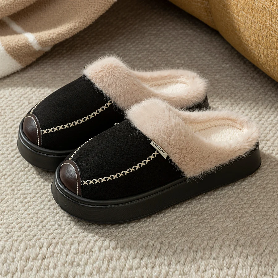 EvaCozy™ Couple's Winter Slippers - Matching Non-Slip House Shoes