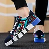 High quality Red Vulcanized Shoes For Men Unisex Casual Sneakers 46 Size Fashion Graffiti Flat Sneakers Men Skateboard Shoes 5