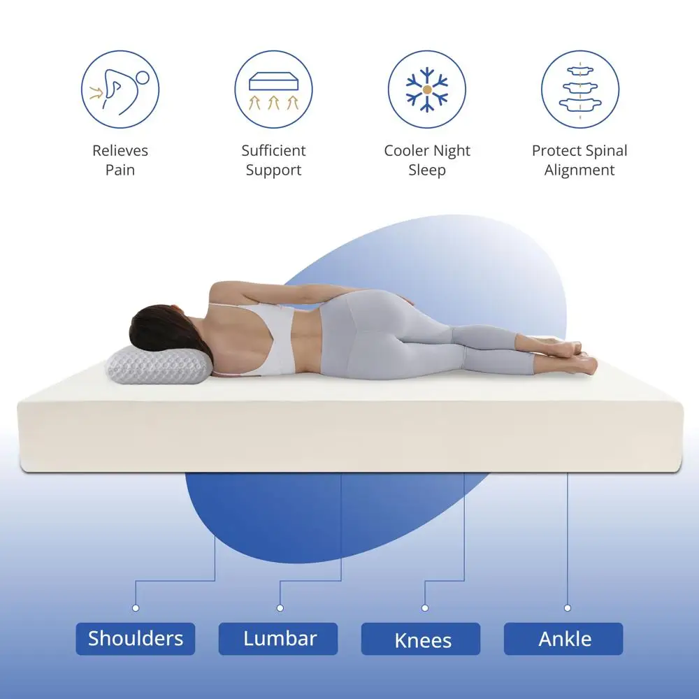 Twin Size Mattress 6 inch Memory Foam Mattress in a Box Medium Firm 4