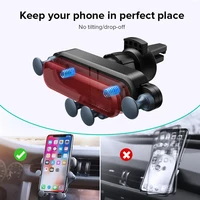 Universal Gravity Car Phone Holder Automotive GPS Navigation Mobile Phone Stand Air Vent Mount Support For iPhone Huawei Realme - Image 5