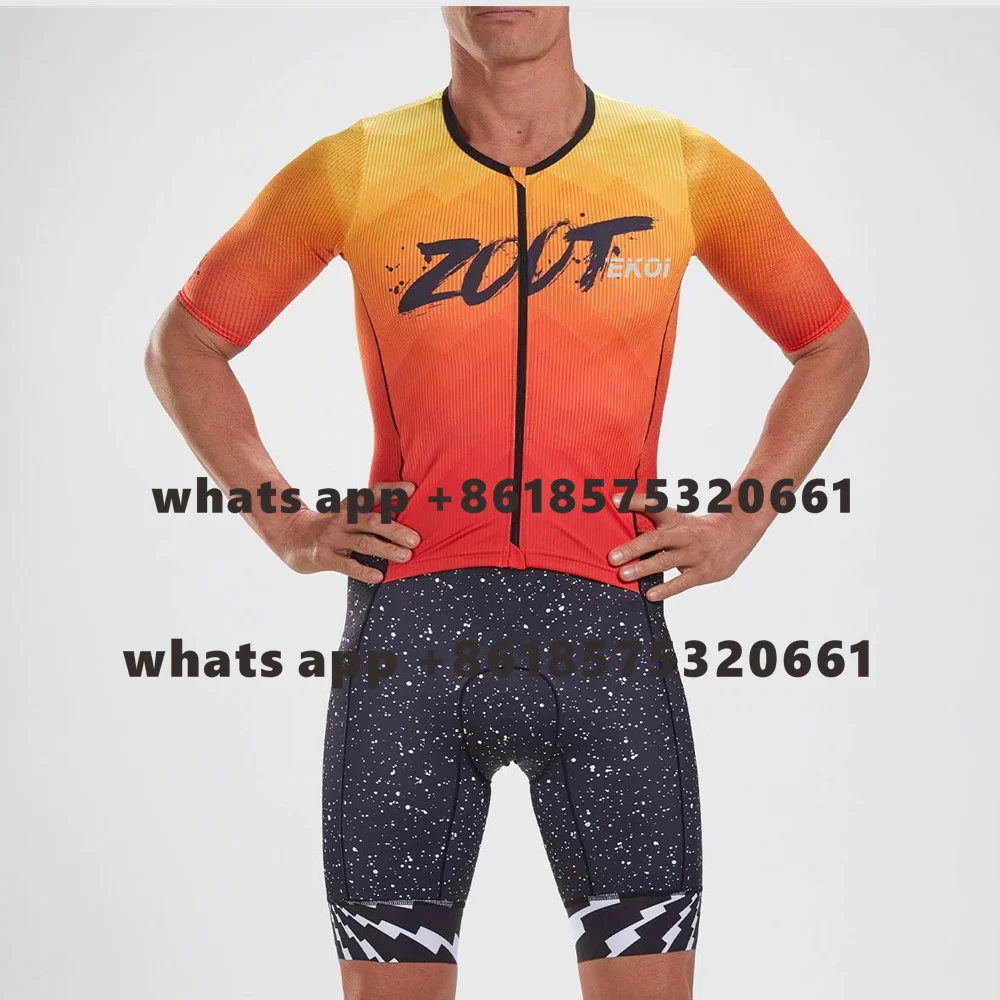 Zootekoi Triathlon Suit Men Bodysuit Jersey Skinsuit Ciclismo Bicycle Splash Clothes Speed Knitted Sets Jumpsuit Culotte Hombre