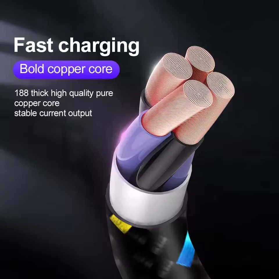 Micro USB Cable Data Sync USB Charger Cables For Samsung S7 HTC LG Huawei Xiaomi Android Phone