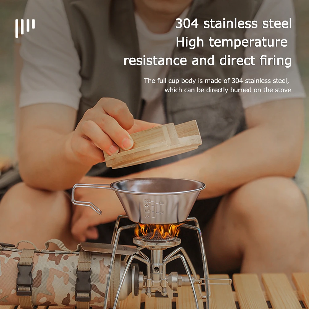 Stainless Steel Foldable Food Bowl for Camping Hiking Picnic