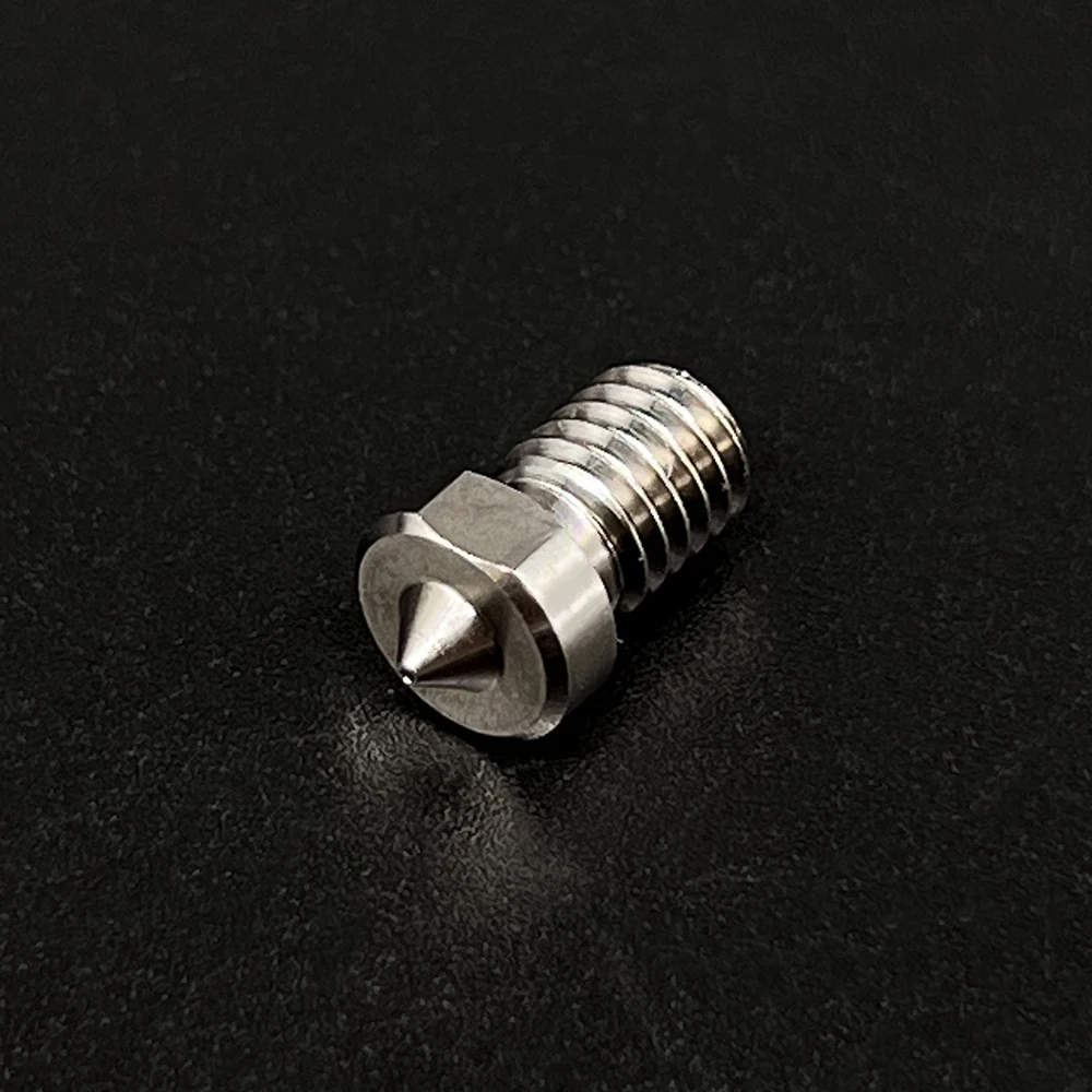 티타늄 합금 노즐 핫엔드 압출기, 고경도 금속 노즐, 3D 프린터 부품, E3D V6 스레드, 0.3mm, 0.4mm, 0.6mm, 0.8mm, 1.75mm