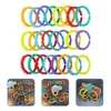 24pcs Baby Crib Connecting Ring Toys Stroller Hanging Ring Attach Toys Crib Toys Baby Rings Baby Links 1