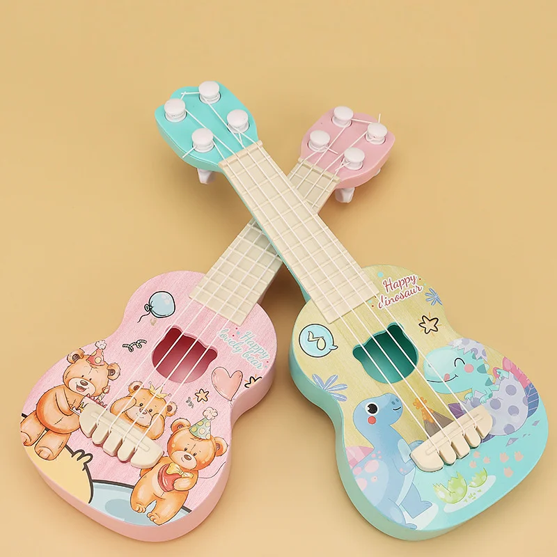 Children  Play Ukulele Puzzle Toy Guitar Can Play Beginner Simulation Instrument Enlightenment Educational Instrument Music Toy 3