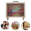Honeymoon Fund Box Rustic Wood Box Wedding Saving Pot Shadow Piggy Bank with String Light for Weddings Birthday Graduation 5