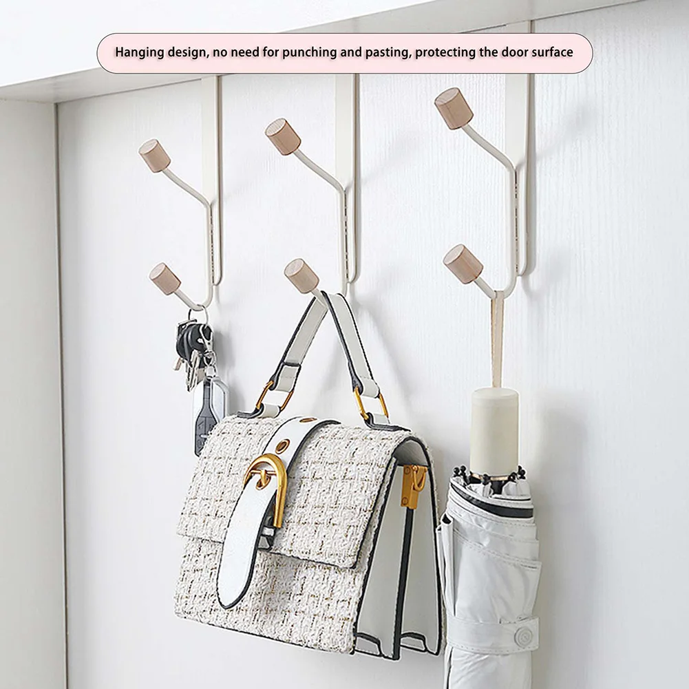 

Wall Mount Door Hook No Drilling Metal Coat Saving Space Hanging Hook For Living Room Bathroom Kitchen