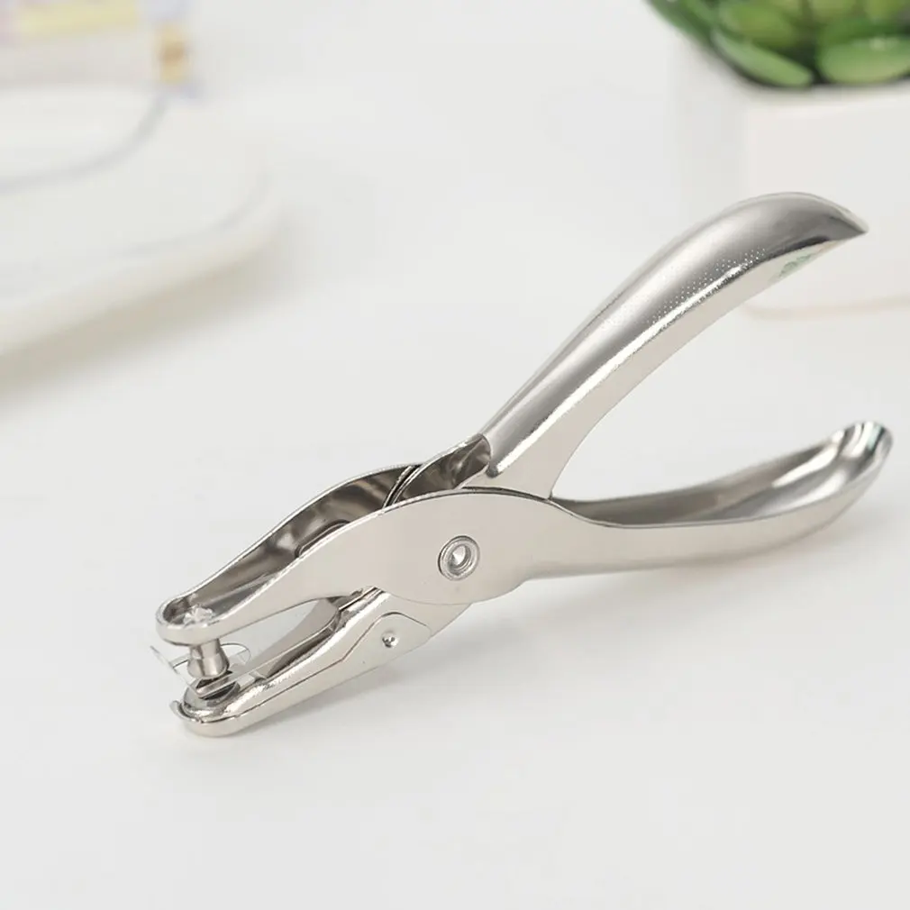 Single Hole Punch Punch One Hole Chrome Metal Perforator 6mm With Multiple  Sheets Capacity For Crafts Paper Card Tag Hole Pliers - AliExpress