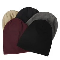 Geebro Fashion Women's Fashion Beanie Hat New Autumn Winter Solid Color Hats Female Soft Knit Cap Hip Hop  Skullies Gorras 1