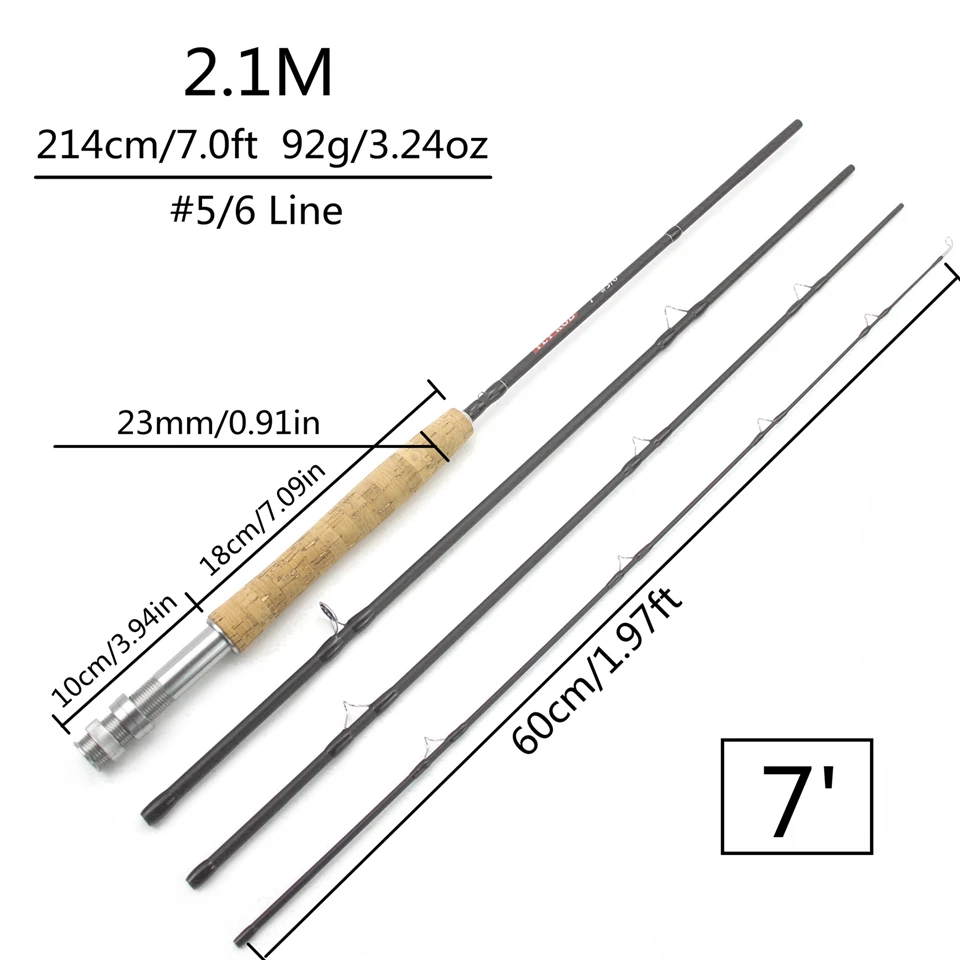 Ultralight Fly Fishing Rod 6