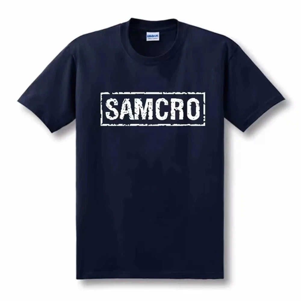 Sons of Anarchy SAMCRO Print T-shirt Men Women Trend Hip Hop Rock Oversized Short Sleeve Tee Cotton T Shirts Clothes Tops 65051