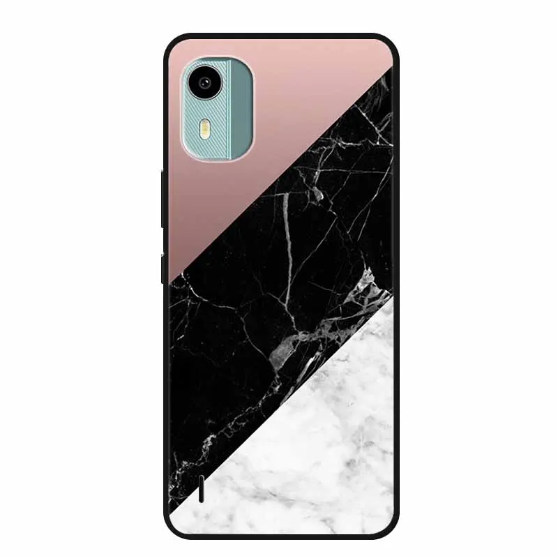Marble Soft Silicone TPU Phone Back Cover Case - Stylish Protective Bumper