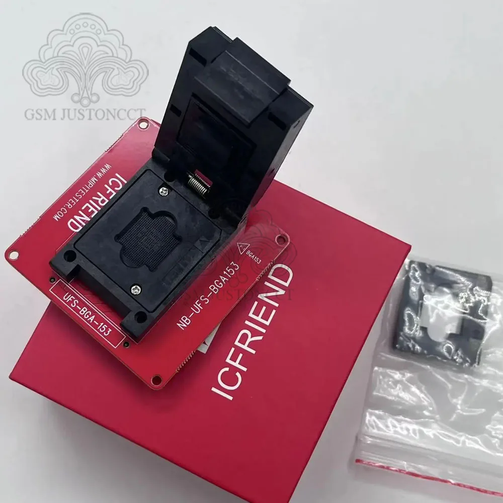 새로운 Icfriend NB-Umcp-Ufs BGA 297 254 153 소켓은 mipitester mini 및 Gera2 호스트용 IC가 있습니다.