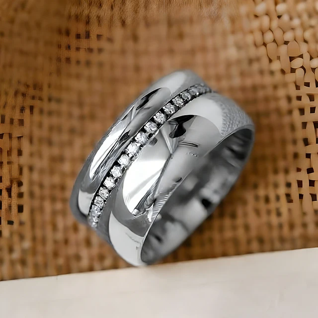 Huitan – bagues de promesse couleur argent pour femmes, accessoires de mariage, bijoux minimalistes à la mode pour femmes, bijoux de fête quotidiens, livraison directe