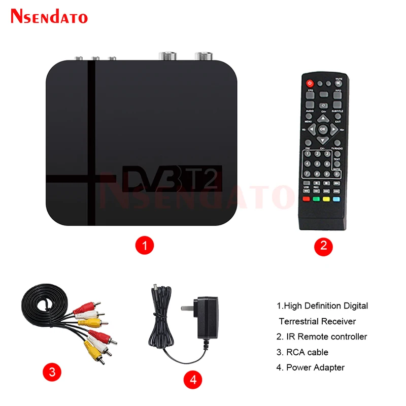 Full HD Digital 1080P TV Receiver Box PVR Terrestrial MPEG-2/4 H.264 TV Receiver Tuner DVB-T2 DVB DVB t2 for Russia EU THAILAND