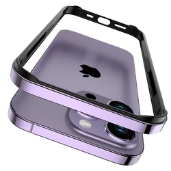 Sleek Metal Bumper Phone Frame Cover Accessory for iPhone 13 Pro (PURPLE)