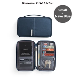 Deluxe Waterproof Travel Wallet & Passport Holder (S-Nave Blue)