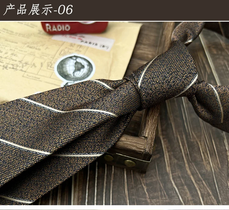 7cm Luxury Red Neckties Formal Paisley Floral Neck Ties For Men Adult Casual Brown Necktie Wedding Groom Accessories Suit Cravat