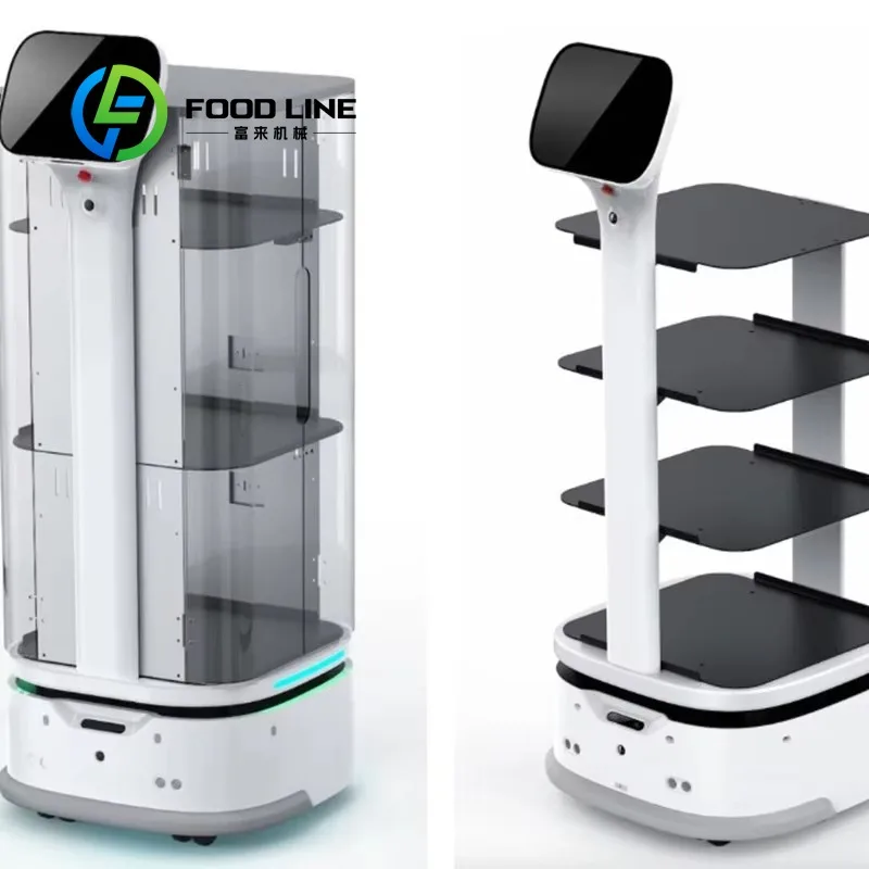 Robot di Servizio Intelligente Personalizzato per Ristoranti, Macchina Automatica per la Consegna di Cibo per Hotel, Catering, Mense e Uso Commerciale - immagine 5