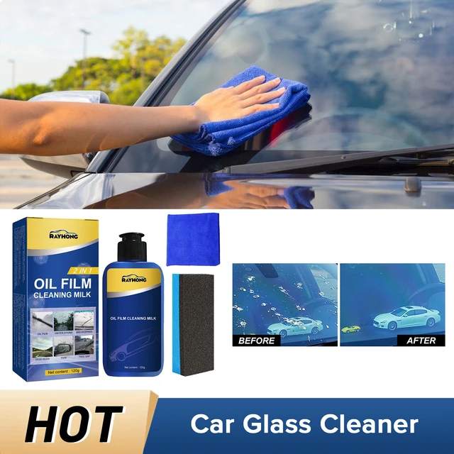 Automobile Oil Film Cleaner 120g Glass Stripper Water Spot Remover For Car  Car Windshield Oil Film Cleaner Glass Stripper Water - AliExpress
