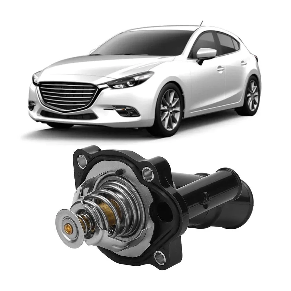 Car Engine Coolant Thermostat LF7015170, LF5015171 for Mazda 3 2007-2013 for Mazda 5 2007-2010 MX-5 Miata 2007-2015