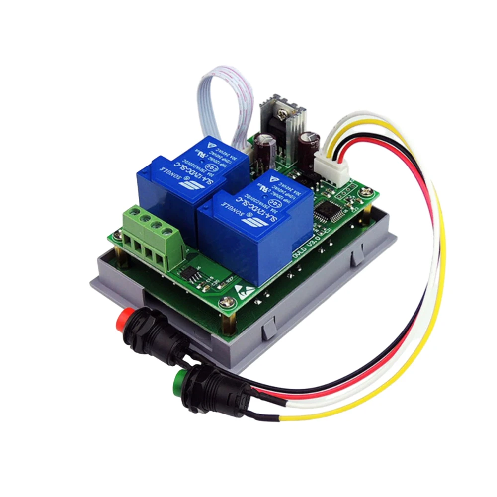 24V 10A Adjustable Over-current Protector Digital Display DC Motor Blocker Protection Module with Forward and Reverse Switch