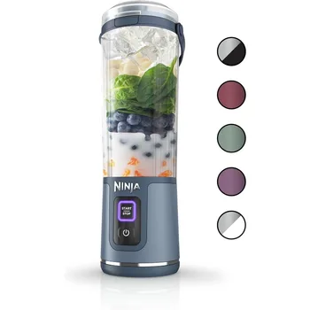 Ninja BC151NV Blast Portable Blender, Cordless, 18oz. Vessel, Personal Blender-for Shakes & Smoothies Leakproof-Lid & Sip Spout 1