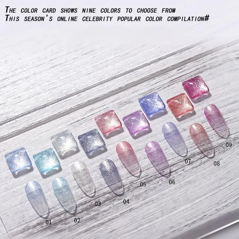 

Блестящий гель с блестками, Блестящий лак для ногтей, лидер продаж, яркий Яркий фототерапевтический клей, переливающийся