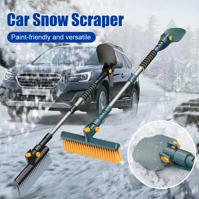 Car Ice Scraper Brush Removal Shovel With Foam Handle Multifunction 2 In 1 Car  Snow Broom Snow Clearing Tool Car Accessory - AliExpress