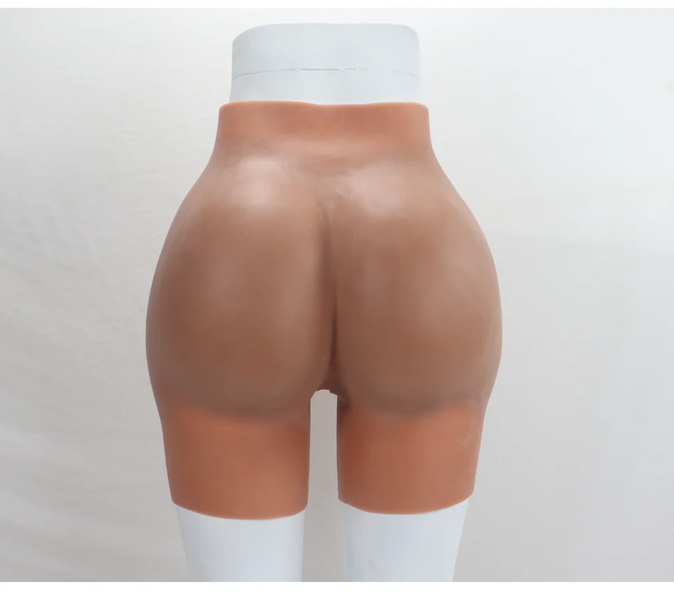 Calça feminina de silicone com abertura na virilha para aumento de glúteos e quadris, modeladora artificial com enchimento, ideal para cosplay de mulheres africanas plus size._voghion.com