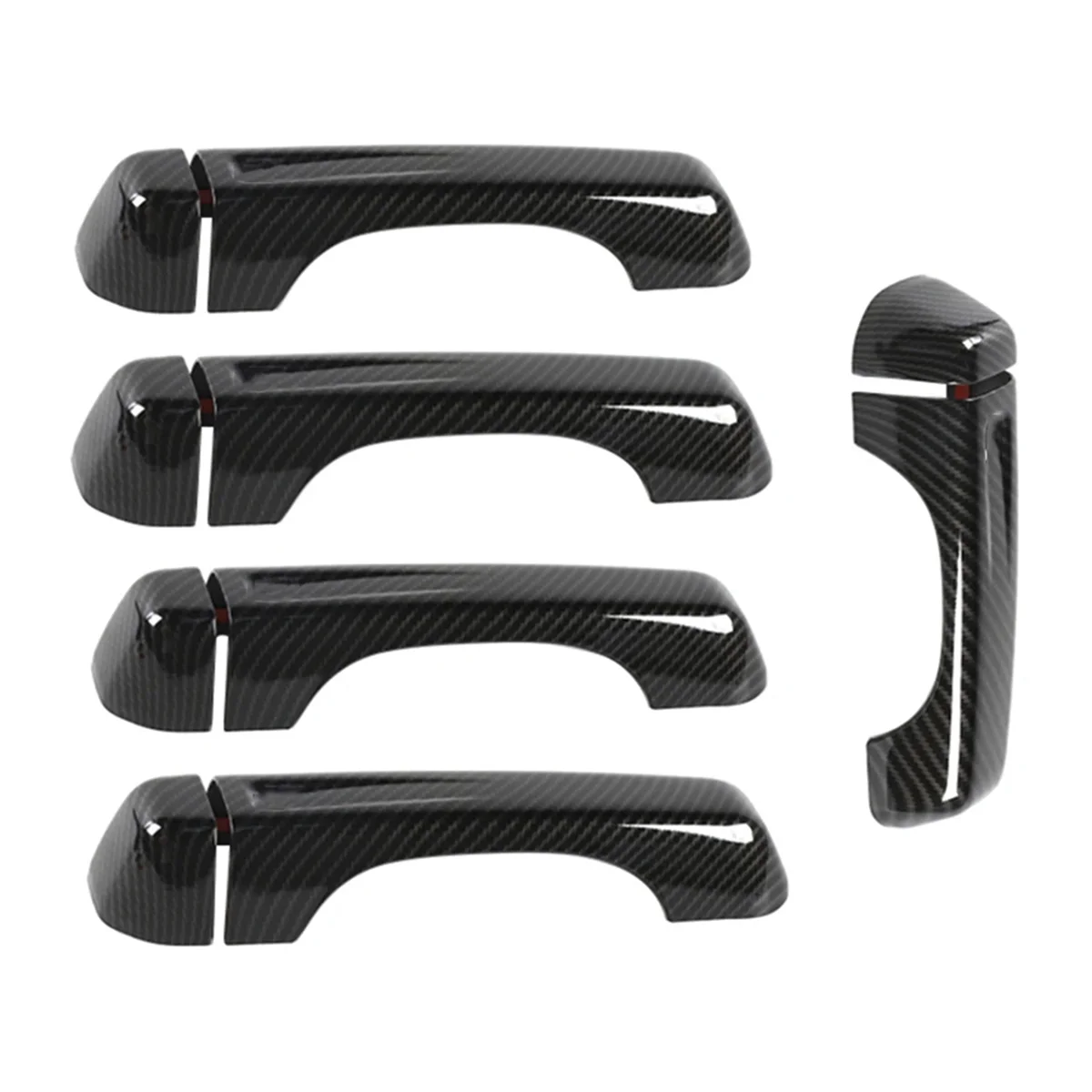

Наклейки на дверную ручку Jeep Wrangler JL 18-23 из углеродного волокна