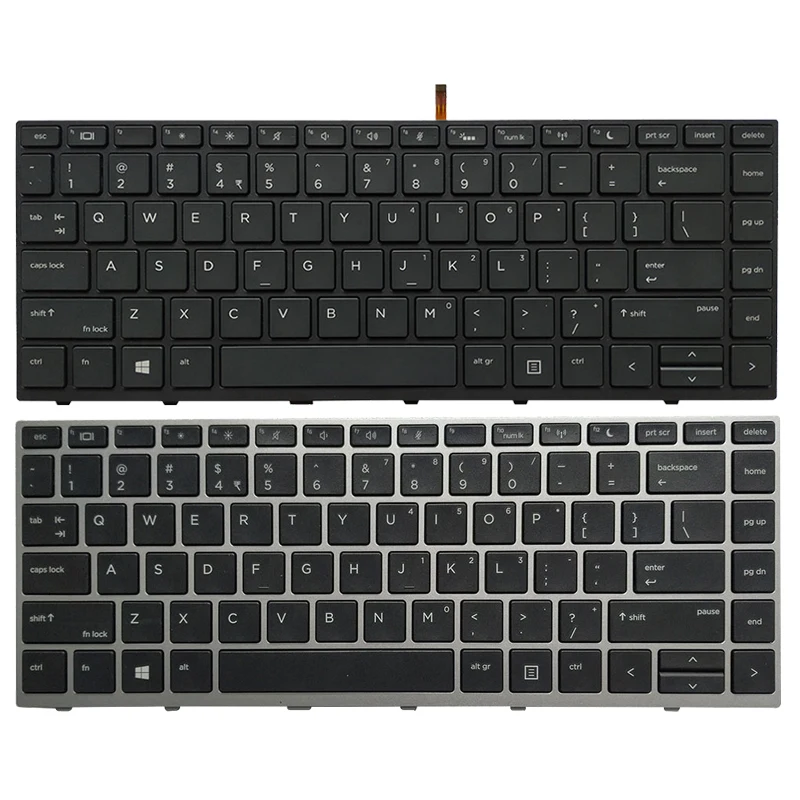 

Новая клавиатура для ноутбука HP Probook 640 G4 645 G4 645 G5 430 G5 440 G5 445 G5 G5 черная Серебристая Рамка без указателя