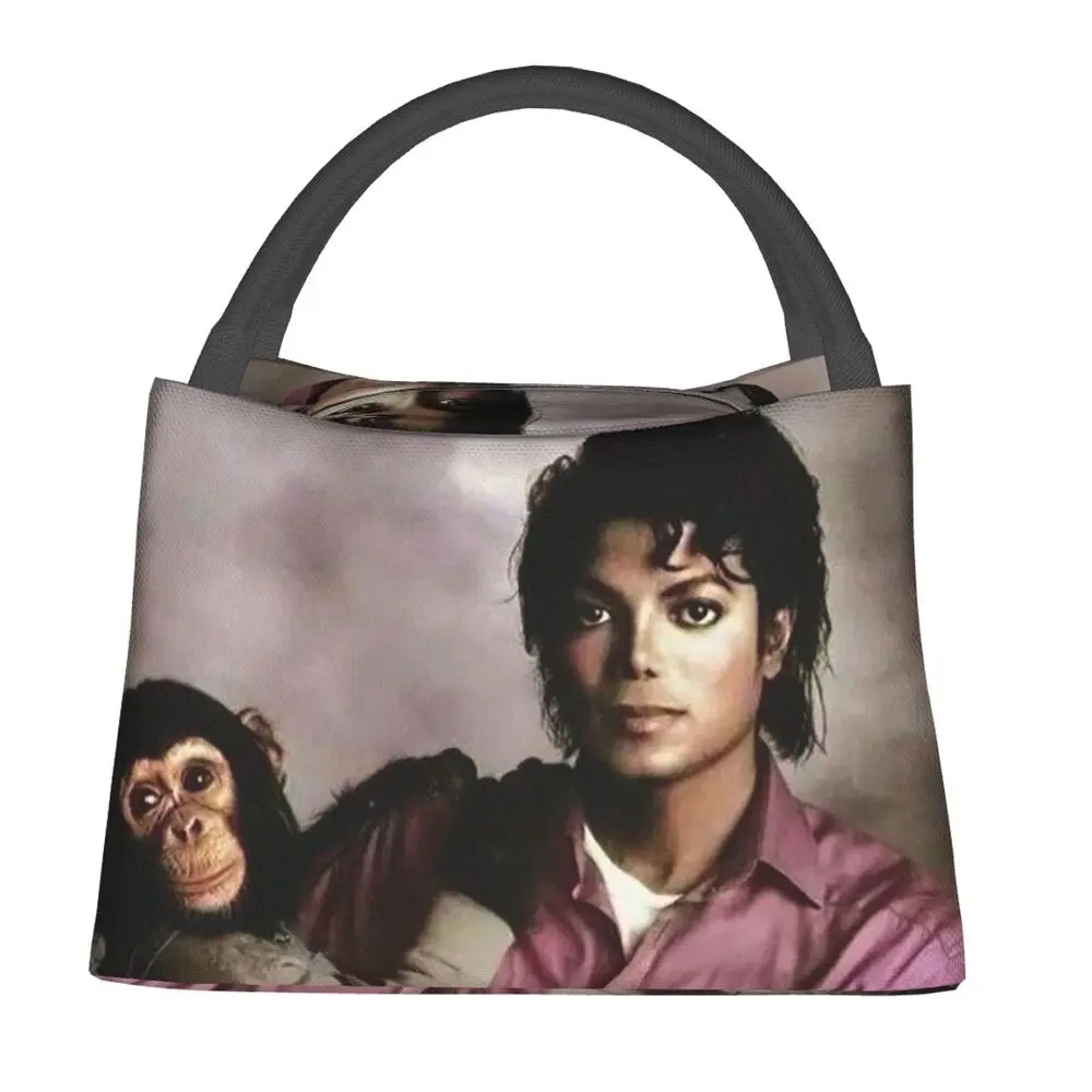 Michael Jackson Insulated Lunch Bag for Women Kids Portable Food Boxes Thermal Lunch Box Tote