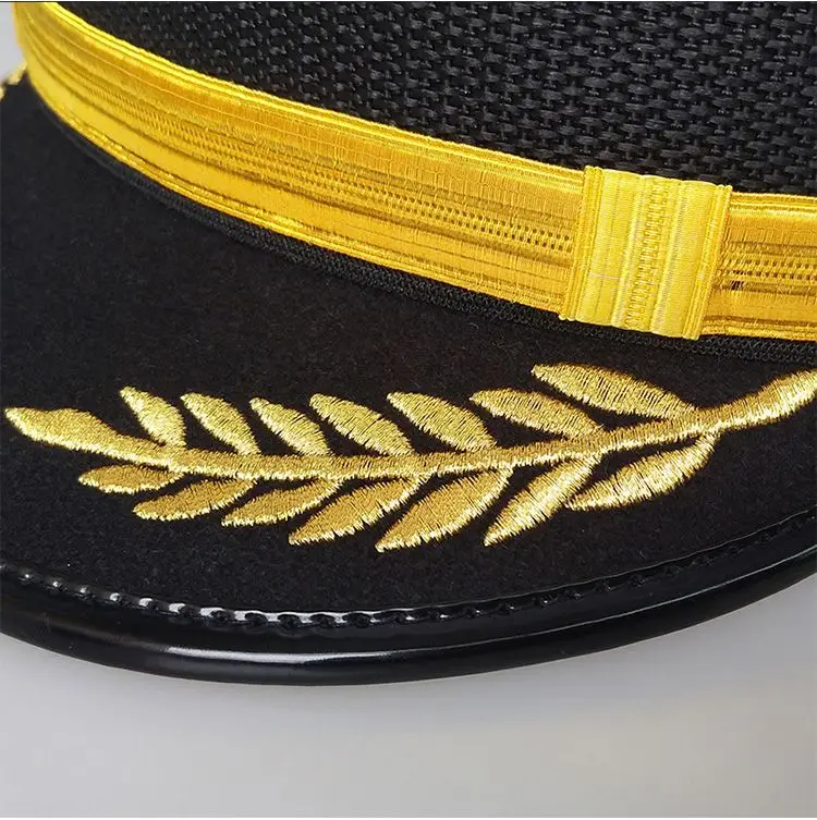 Captain's Hat Big Cornice Hat Aviation Cap Pilot's Hat sailor hat