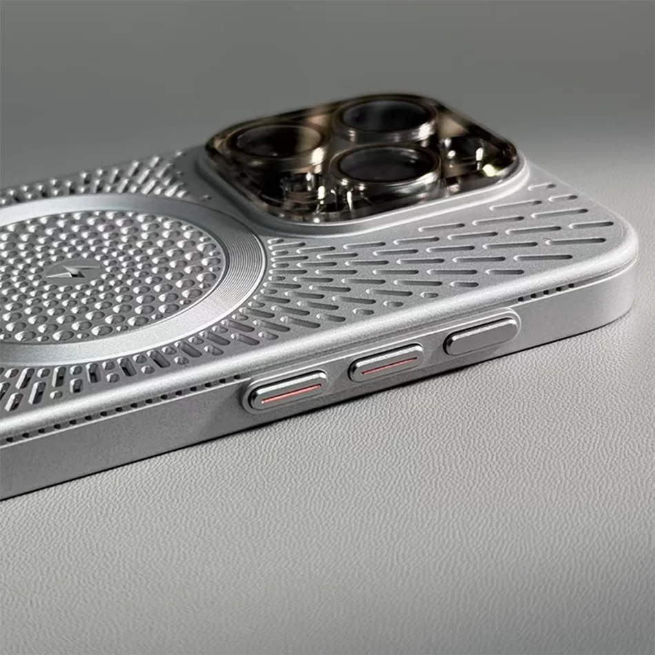 Sleek Ultra Slim Heat-Breathable Magnetic Phone Case with Lens Overlay