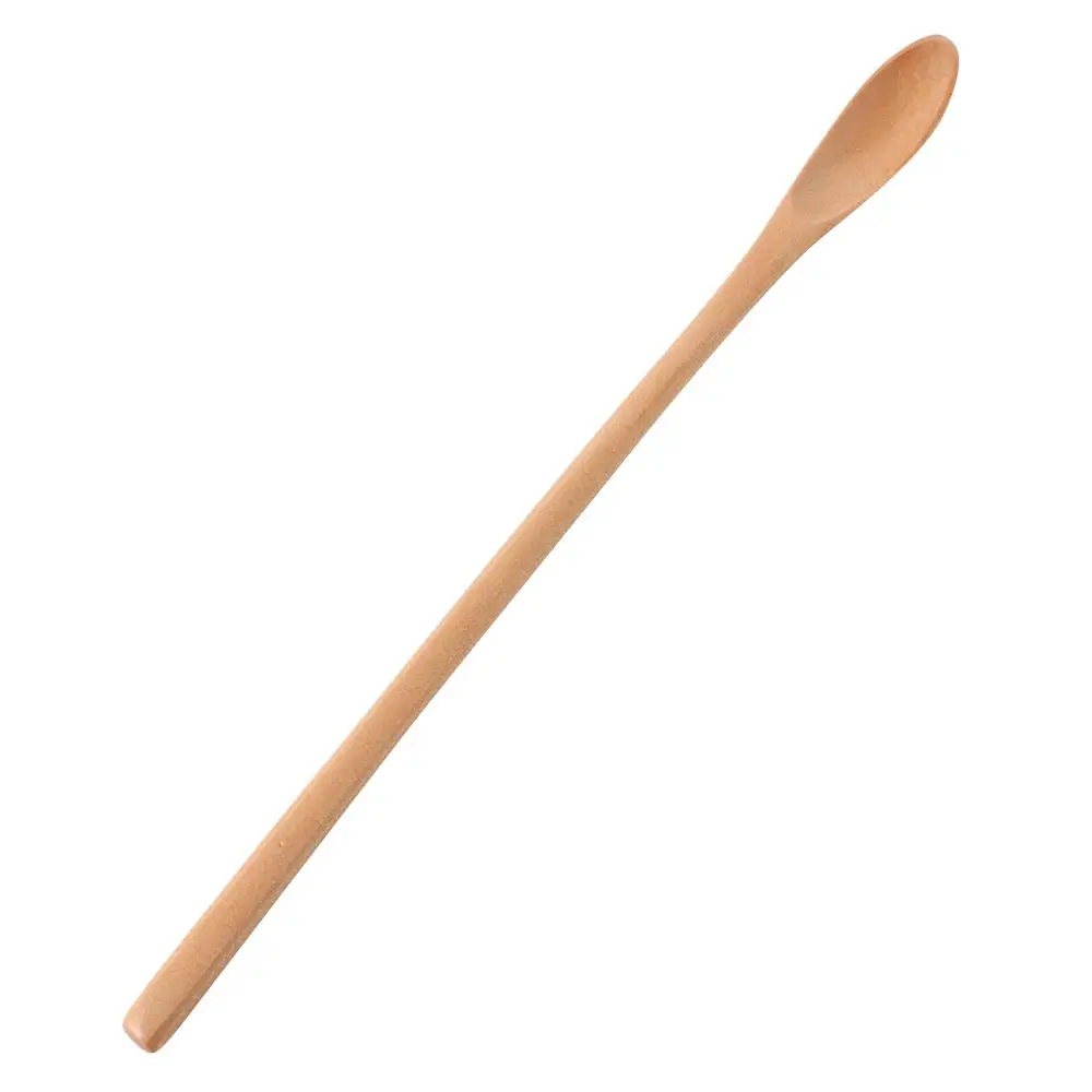 Description Picture 3 of itemWood Spoons Cooking Honey Sugar Spoon Tea Coffee Stirring Spoons Long Handle Honey Tea Coffee Soup Scoops Kitchen Accessories