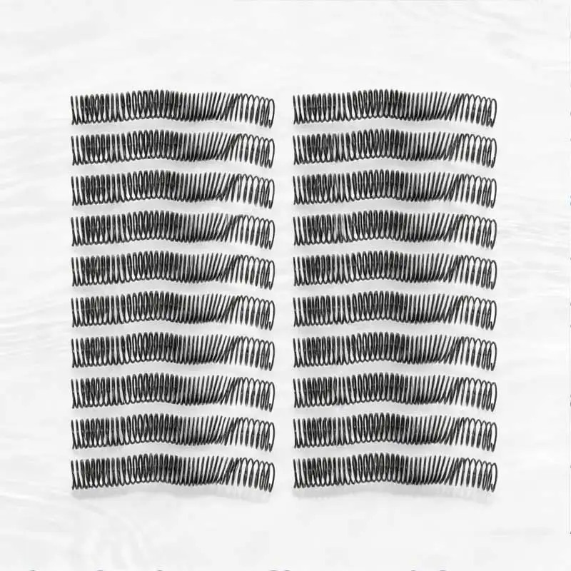 10개 바인딩 스파이럴 4:1 피치 플라스틱 46개 톱니 360도 회전 280매 용량 사용하기 쉬운 문서용 바인딩 코일