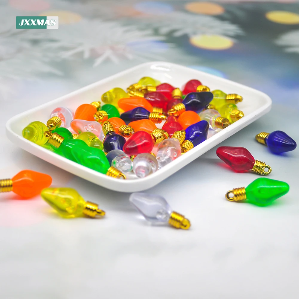 Fake Lights Doll Accessories Color Christmas Tree Lamp Light Do Not Glow DIY Doll House Pendant Home Deco Children's Toys 30pcs christmas tree decoration christmas lamp decoration