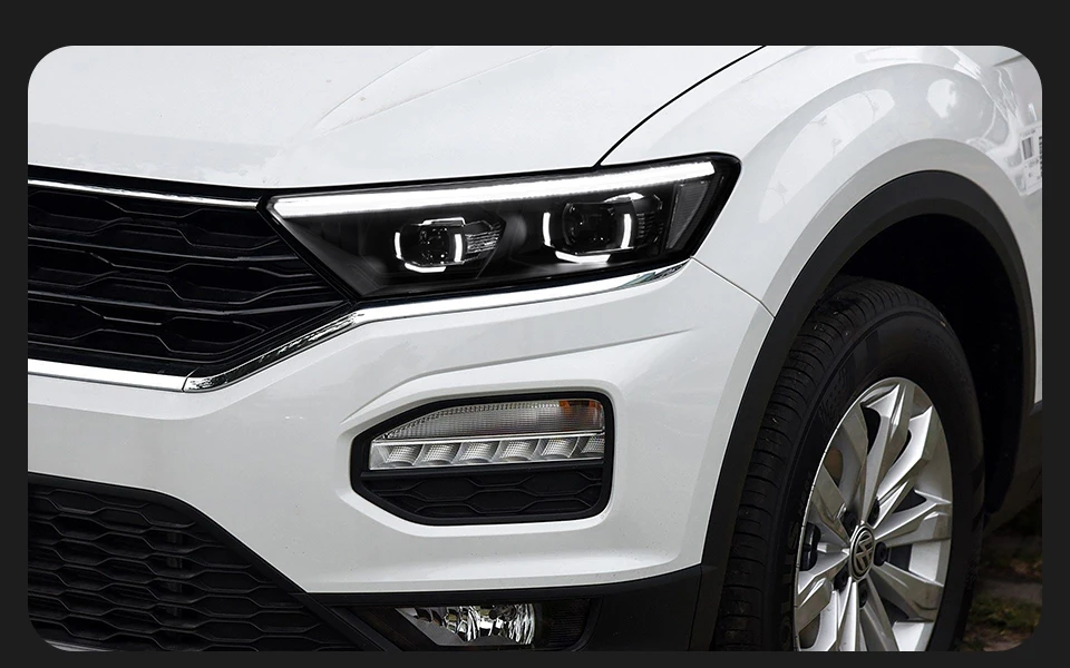 AKD Head Lamp for VW T-ROC LED Headlight 2018-2021 Headlights T ROC TROC DRL Turn Signal High Beam Angel Eye Projector Len
