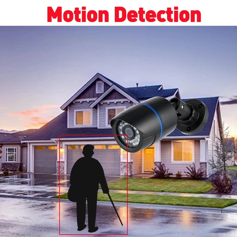 REVOTECH POE IP Camera IP65 Waterproof Bullet Outdoor 3MP 24Pcs IR LED Security Night CCTV System Video Surveillance