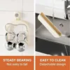 2 in 1 Punch-free Suction Cup Pot Lid Rack Multifunctional Wall-mounted Double-layer Pot Lid Rack Kitchen Storage Rack 5